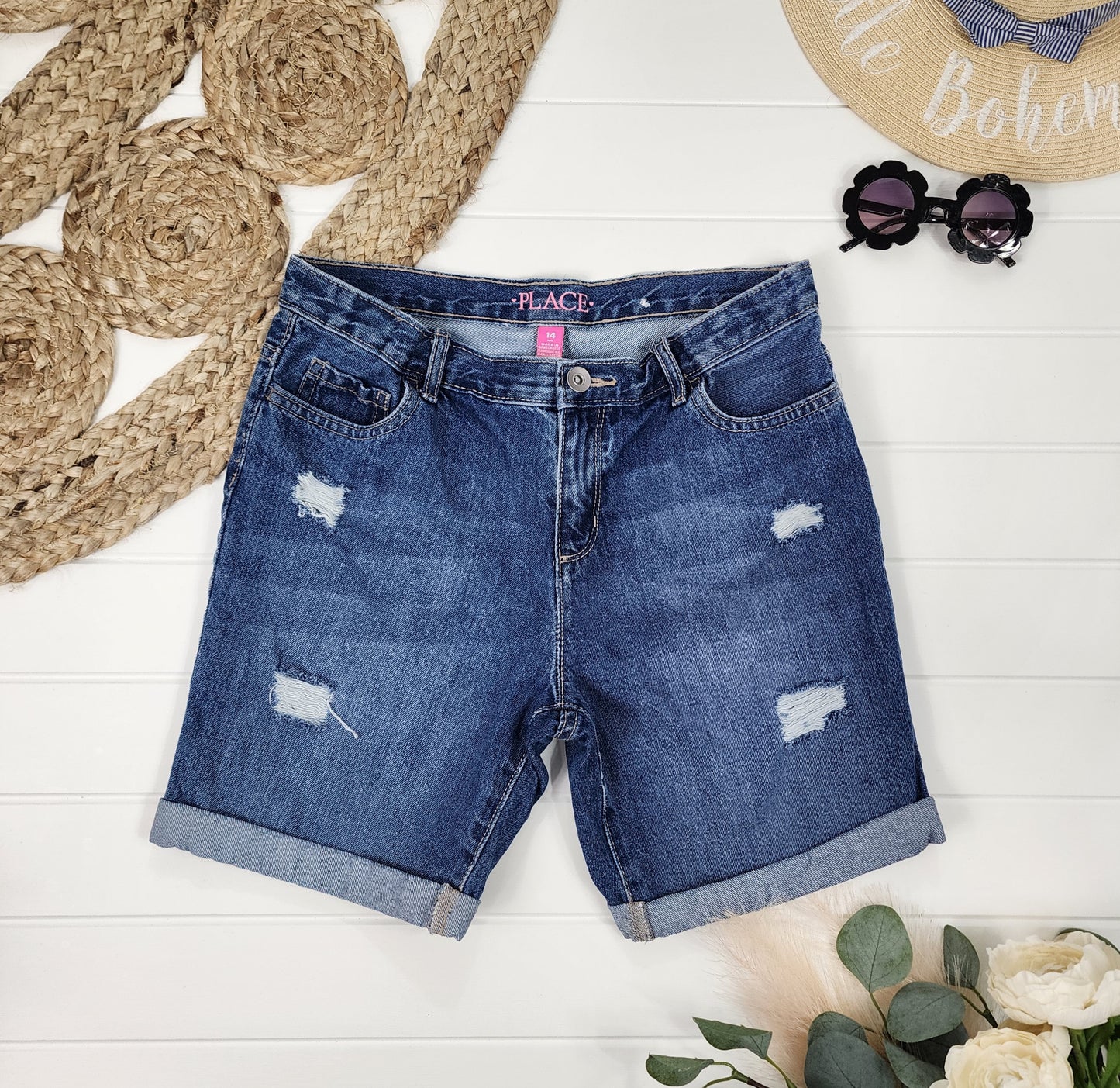 Short en jeans The Children's Place, 14-16 ans